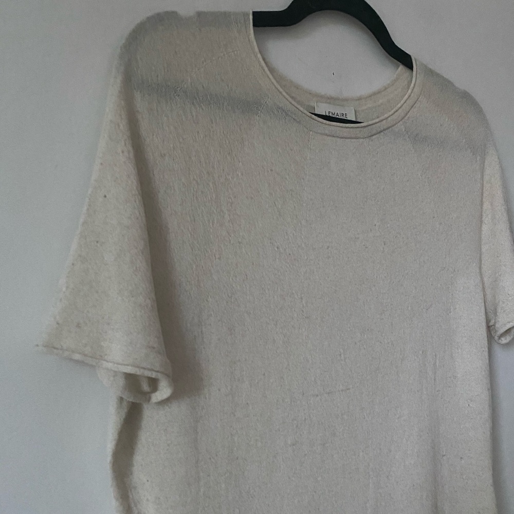 LEMAIRE Beige Second Skin Sweater Tee M/L